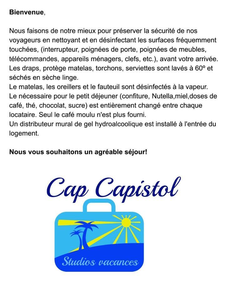 Cap Capistol Studio Avec Terrasse, Vue Port Agde Exterior photo